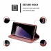 Samsung Galaxy Note 7 - CaseMe Vintage Denim Material Stand Wallet Protective Phone Cover Case - Red